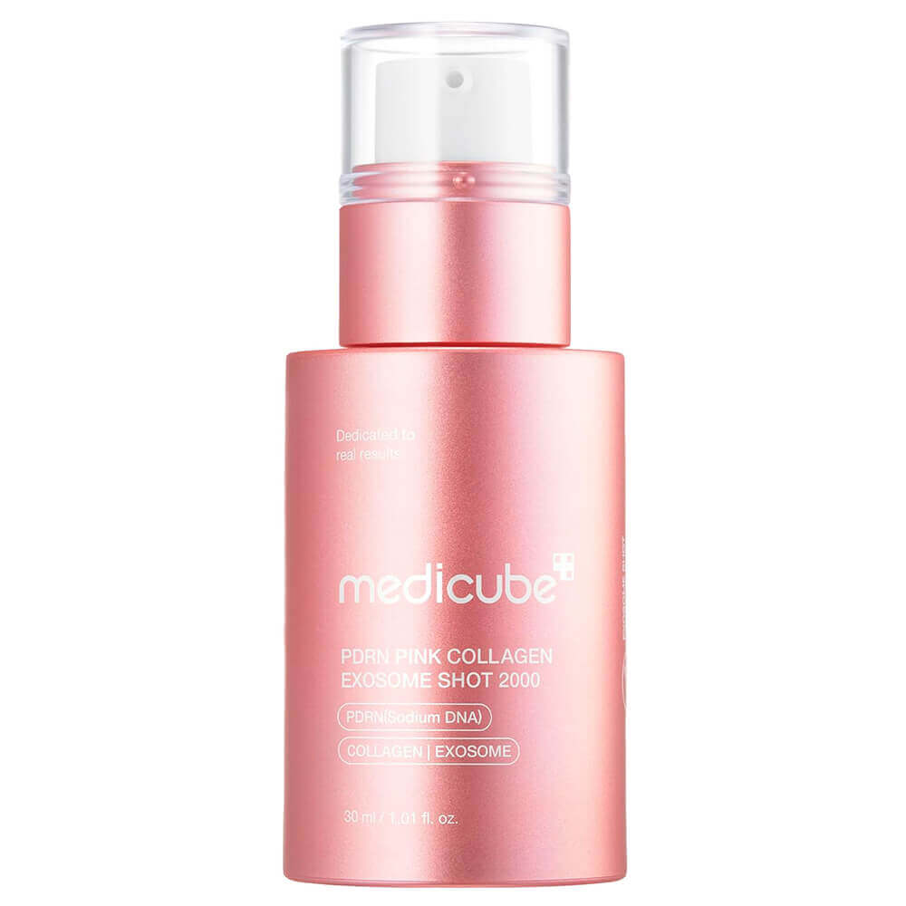 Сыворотка с микроиглами и экзосомами Medicube PDRN Pink Collagen Exosome Shot 2000 30мл
